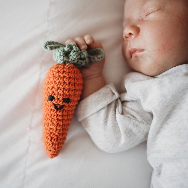 Binky Buddy - Crocheted Carrot