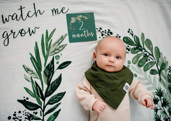 Milestone Blanket and Card Set - Farm Wreath