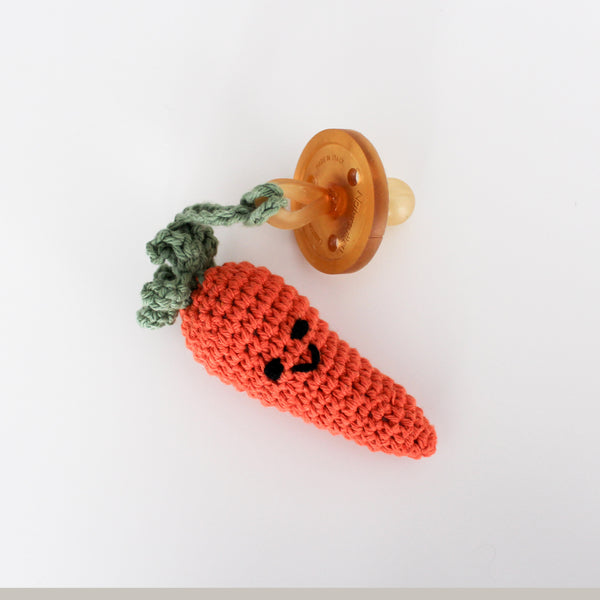 Binky Buddy - Crocheted Carrot