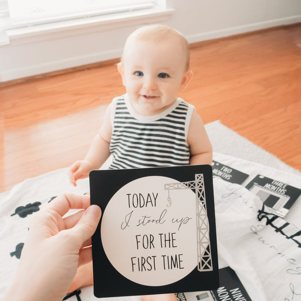 Milestone Blanket and Card Set - Train